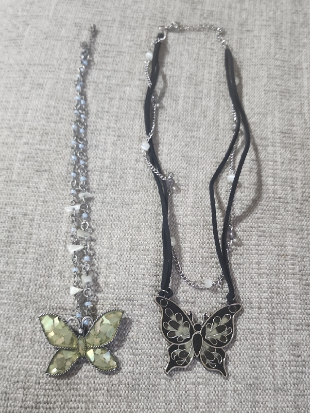 2  Butterfly Pendant Necklaces - Women's Jewelry Set/ Bundle - Picture 15 of 15